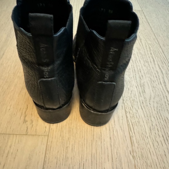 Acne Studios pointy black leather boots size 38 - Picture 4 of 4